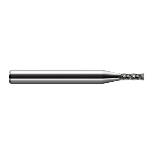 Harvey Tool 73087 | 0.087" Diameter x 0.125" Shank x 0.261" LOC x 1.500" OAL 4 Flute Uncoated Carbide Square End Mill