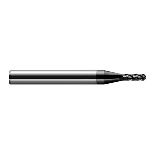 Harvey Tool 74345-C4 | 0.0450" Diameter x 0.1350" LOC x 1/8" Shank x 1-1/2" OAL Amorphous Diamond Coated Carbide Miniature Ball Deburring End Mill