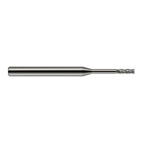 Harvey Tool 76245 | 0.045" Diameter x 1/8" Shank x 0.135" LOC x 1.500" OAL 2 Flute Uncoated Carbide Square End Mill