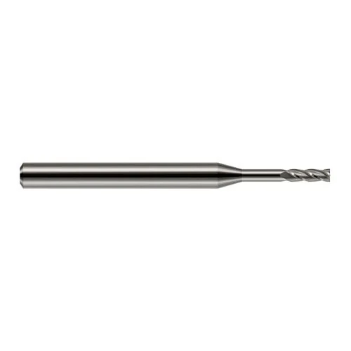 Harvey Tool 76493 | 3/32" Diameter x 1/8" Shank x 0.279" LOC x 1-1/2" OAL x 4 Flute Uncoated Carbide Square End Mill