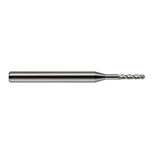 Harvey Tool 76875 | 0.0750" Diameter x 0.2250" LOC x 1/8" Shank x 1-1/2" OAL Uncoated Carbide Miniature Ball Deburring End Mill