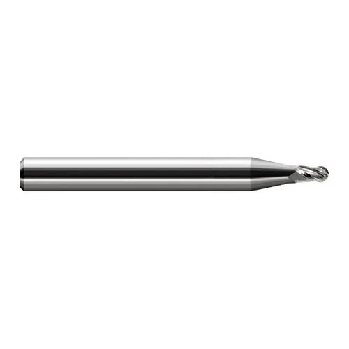 Harvey Tool 823439 | 0.0390" Diameter x 0.0580" LOC x 1/8" Shank x 1-1/2" OAL Uncoated Carbide Miniature Ball Deburring End Mill