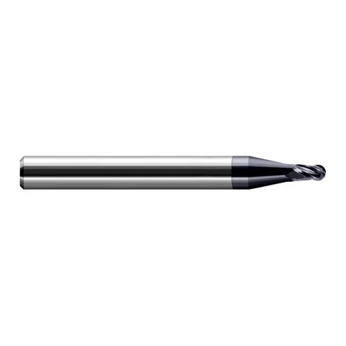 Harvey Tool 823502-C3 | 7/64" Diameter x 0.1640" LOC x 1/8" Shank x 1-1/2" OAL AlTiN Coated Carbide Miniature Ball Deburring End Mill
