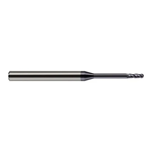 Harvey Tool 851047-C3 | 3/64" Diameter x 0.1410" LOC x 1/8" Shank x 1-1/2" OAL AlTiN Coated Carbide Miniature Ball Deburring End Mill