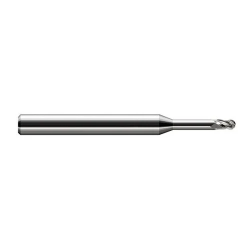 Harvey Tool 860708 | 1/8" Diameter x 0.1870" LOC x 1/8" Shank x 2-1/2" OAL Uncoated Carbide Miniature Ball Deburring End Mill