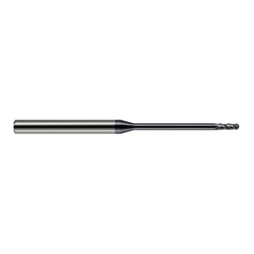 Harvey Tool 861231-C3 | 1/32" Diameter x 0.0930" LOC x 1/8" Shank x 1-1/2" OAL AlTiN Coated Carbide Miniature Ball Deburring End Mill