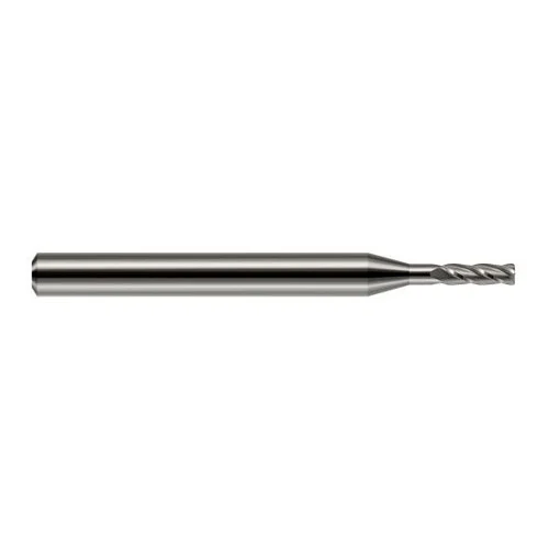 Harvey Tool 864147 | 3/64" Diameter x 1/8" Shank x 0.141" LOC x 1-1/2" OAL x 0.005" Radius 2 Flute Uncoated Carbide Corner Radius End Mill