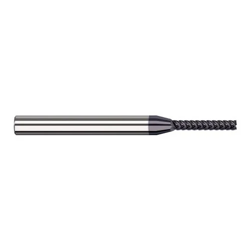 Harvey Tool 868593-C6 | 3/32" Diameter x 1/8" Shank x 0.5850" LOC x 2-1/2" OAL 7FL AlTiN Nano Coated Carbide Single End Mill for Exotic Alloys