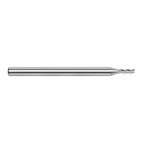 Harvey Tool 873531 | 1/32" Diameter x 1/8" Shank x 0.0250" LOC x 1-1/2" OAL 3FL Uncoated Carbide Single End Mill