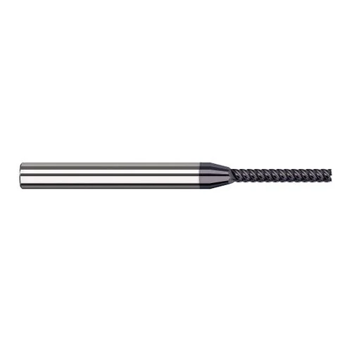 Harvey Tool 881331-C6 | 1/32" Diameter x 1/8" Shank x 7/32" LOC x 2-1/2" OAL 6FL AlTiN Nano Coated Carbide Single End Mill for Exotic Alloys
