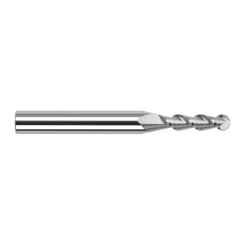 Harvey Tool 887631 | 1/32" Diameter x 1/8" Shank x 5/32" LOC x 2-1/2" OAL 2FL Uncoated Carbide Ball End Mill