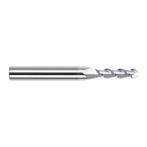 Harvey Tool 887662-C8 | 1/16" Diameter x 1/8" Shank x 5/16" LOC x 2-1/2" OAL 2FL TiB2 Coated Carbide Ball End Mill