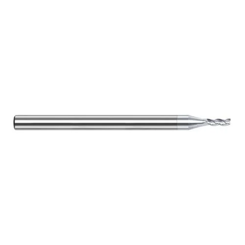 Harvey Tool 900433-C8 | 1.500mm Diameter x 4.000mm Shank x 4.500mm LOC x 50.000mm OAL 3FL TiB2 Coated Carbide Single End Mill