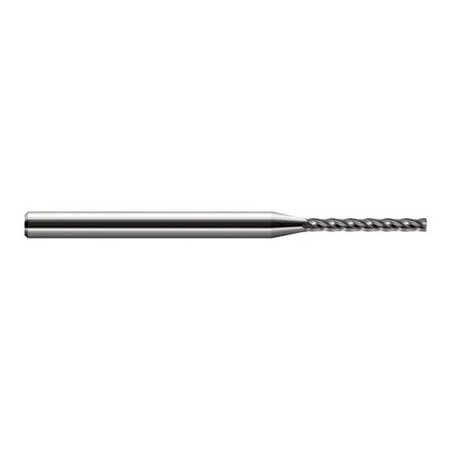 Harvey Tool 905305 | 0.118" Diameter x 0.125" Shank x 0.950" LOC x 2.500" OAL x 0.005" Radius 4 Flute Uncoated Carbide Corner Radius End Mill
