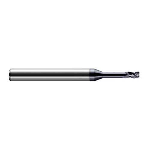 Harvey Tool 912731-C3 | 1/32" Diameter x 1/8" Shank x 0.046" LOC x 2-1/2" OAL x 0.008" Radius 3 Flute AlTiN Coated Carbide Corner Radius End Mill