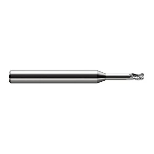 Harvey Tool 912762 | 1/16" Diameter x 1/8" Shank x 3/32" LOC x 2-1/2" OAL 0.0080" Radius Uncoated Carbide Corner Radius End Mill