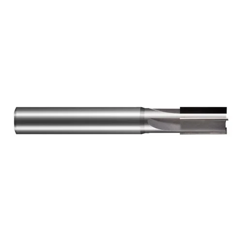 Harvey Tool 914124 | 3/8" Diameter x 3/8" Shank x 3/4" LOC x 3" OAL 4FL PCD Coated Carbide Single End Mill for Diamond Tooling