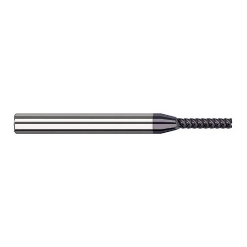 Harvey Tool 916445-C3 | 2.000mm Diameter x 4.000mm Shank x 10.000mm LOC x 50.000mm OAL 5FL AlTiN Coated Carbide Single End Mill