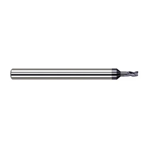Harvey Tool 940562-C6 | 1/16" Diameter x 1/8" Shank x 3/32" LOC x 1-1/2" OAL 3FL AlTiN Nano Coated Carbide Single End Mill for Exotic Alloys