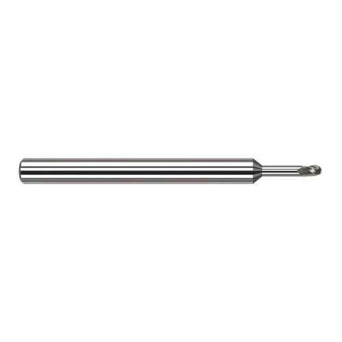 Harvey Tool 947025 | 0.0250" Diameter x 1/8" Shank x 0.0370" LOC x 2-1/2" OAL 3FL Uncoated Carbide Ball End Mill