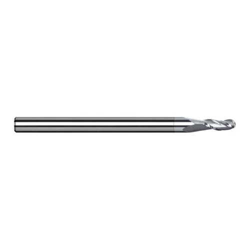 Harvey Tool 958193-C8 | 3/32" Diameter x 1/8" Shank x 9/64" LOC x 1-1/2" OAL 3FL TiB2 Coated Carbide Ball End Mill