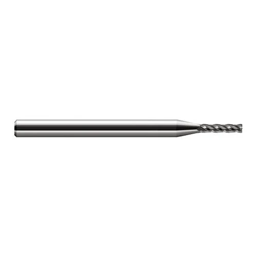 Harvey Tool 964378 | 5/64" Diameter x 1/8" Shank x 13/32" LOC x 2-1/2" OAL 0.0100" Radius Uncoated Carbide Corner Radius End Mill