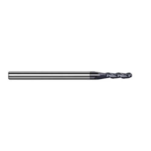 Harvey Tool 970531-C6 | 1/32" Diameter x 1/8" Shank x 3/32" LOC x 1-1/2" OAL 3FL AlTiN Nano Coated Carbide Ball End Mill
