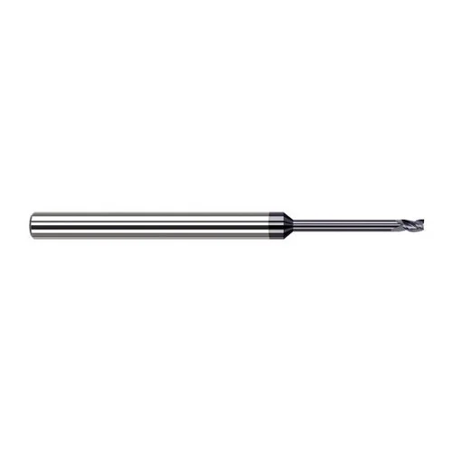 Harvey Tool 982175-C3 | 1.90mm Diameter x 1/8" Shank x 0.112" LOC x 2-1/2" OAL 3 Flute AlTiN Coated Carbide Square End Mill