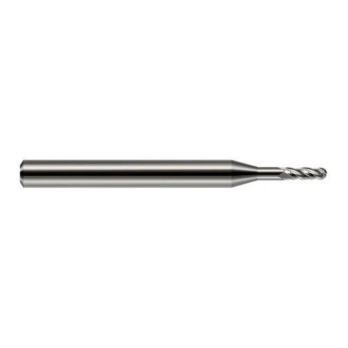 Harvey Tool 982893 | 3/32" Diameter x 0.2790" LOC x 1/8" Shank x 1-1/2" OAL Uncoated Carbide Miniature Ball Deburring End Mill