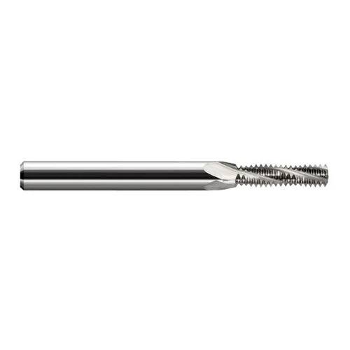 Harvey Tool 987156 | 5/16"-24 Thread x 0.2450" Cutting Diameter 3FL Uncoated Carbide Helical Flute Thread Mill