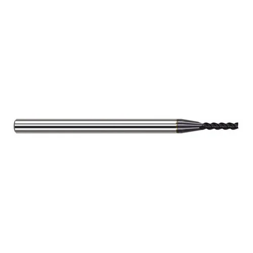 Harvey Tool 990725-C6 | 0.0250" Diameter x 1/8" Shank x 1/8" LOC x 1-1/2" OAL 3FL AlTiN Nano Coated Carbide Single End Mill for Exotic Alloys