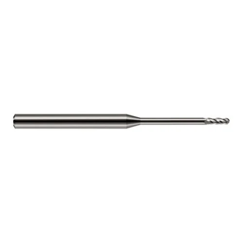 Harvey Tool 991160 | 0.0600" Diameter x 0.1800" LOC x 1/8" Shank x 2" OAL Uncoated Carbide Miniature Ball Deburring End Mill