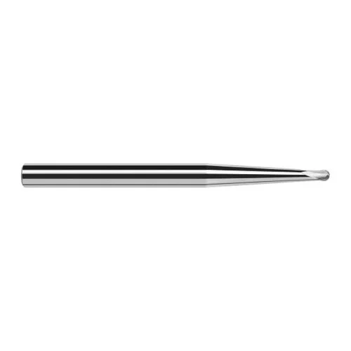 Harvey Tool 996635 | 1/16" Diameter x 3/16" Shank x 0.0500" LOC x 2-1/2" OAL 2FL Uncoated Carbide Ball End Mill