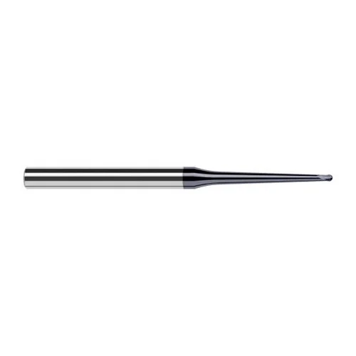 Harvey Tool 998721-C6 | 1/16" Diameter x 1/4" Shank x 0.0500" LOC x 2-1/2" OAL 2FL AlTiN Nano Coated Carbide Ball End Mill