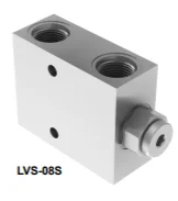 In-line Single PO Check Valves: SAE-08 Port Size, 1:7 Pilot Ratio, 9.2 GPM, 65 PSI Cracking Pressure