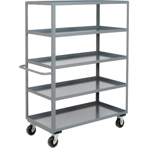 Jamco Shelf Truck w/5 Shelves, 3000 lb. Capacity, 36"L x 24"W x 68"H, Gray