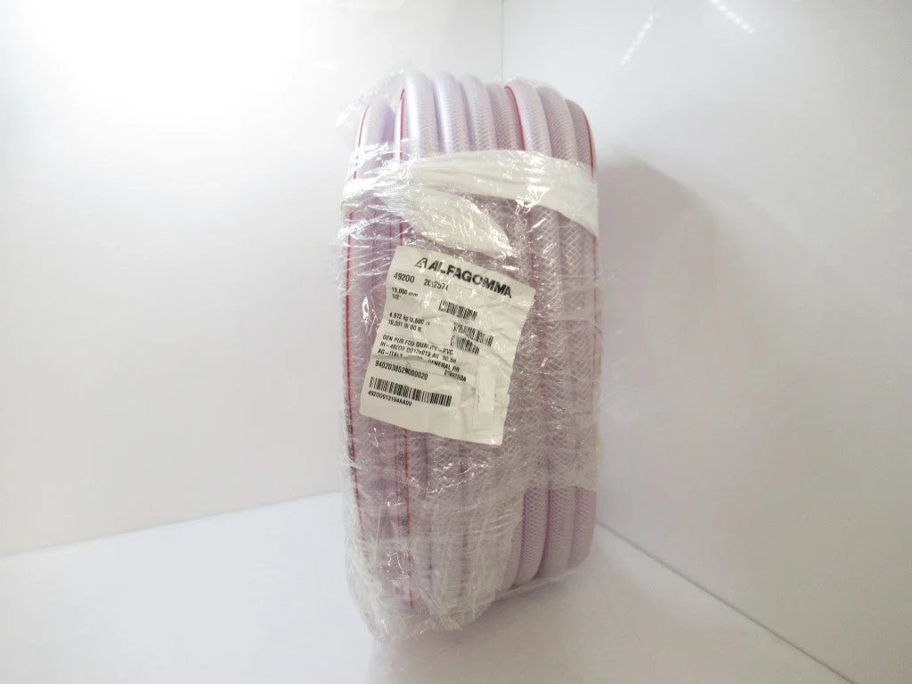 K3150-08X100 Alfagomma Reinforced PVC Beverage Hose 1/2"x100 ft