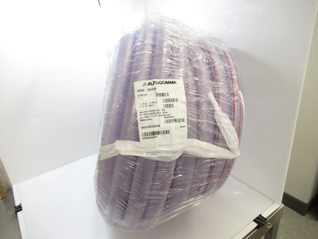 K3150-16X100 Alfagomma Reinforced PVC Beverage Hose 1" x 100 ft