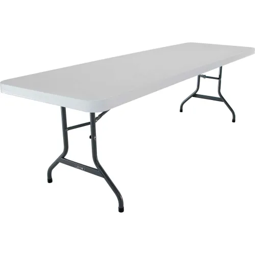 Lifetime® Portable Plastic Folding Table, 30" x 96", White