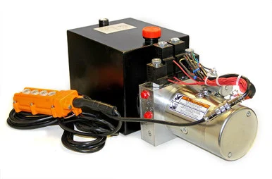 Maxim Dual Double Acting 12V Power Unit, 1.3 GPM, SAE 6 Ports, 8 Qt. Tank