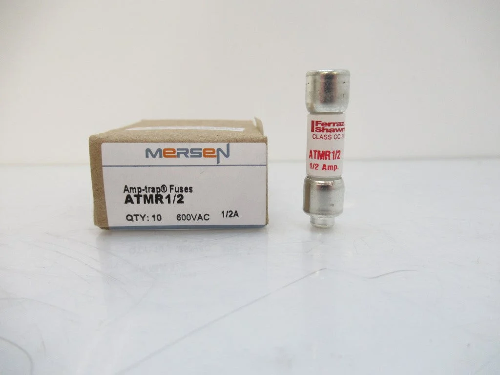 Mersen ATMR1/2, Fuses Amp-Trap Class CC 1/2 A 600V AC / DC, Lot Of 10
