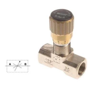 Needle Valve, Nickel Plated, 3000 PSI, 3/8 NPT Port