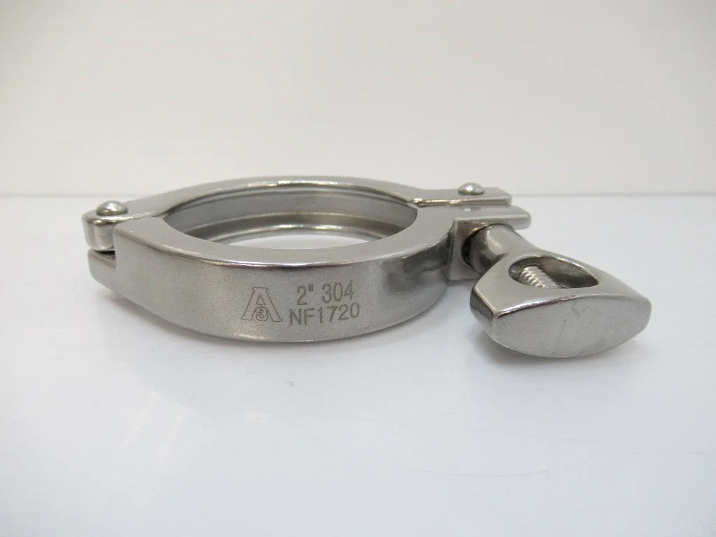 NF1720 304 Unbranded Stainless Steel, Sanitary Clamp, 2"