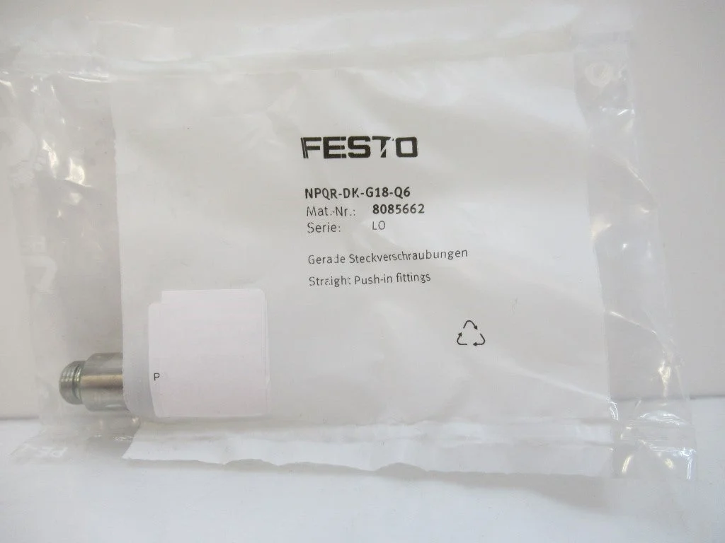 NPQR-DK-G18-Q6 Festo Push-In Fittings NPQR, Stainless Steel
