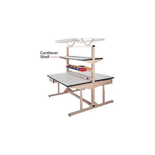 Pro-Line Steel Cantilever Shelf, 60"W x 12"D, Tan