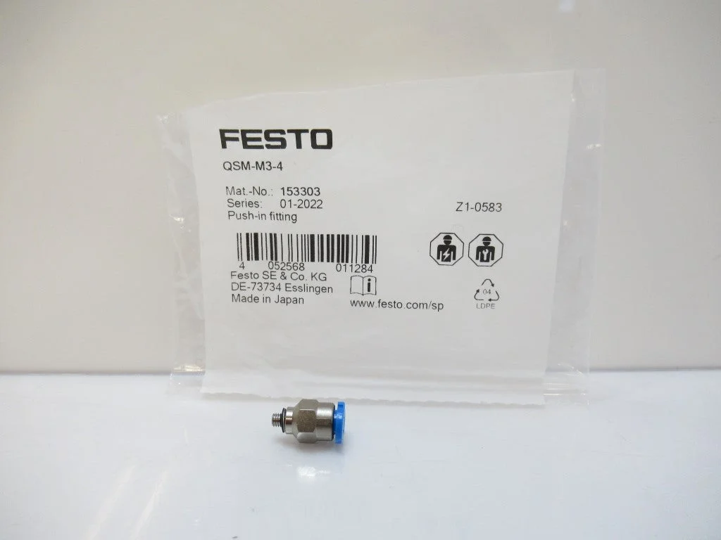 QSM-M3-4 153303 Festo Push-In Fitting Male Thread