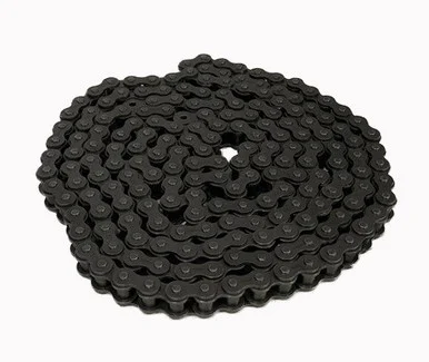 Riveted Roller Chain: Double Strand: 100-2 Chain Size, 10 ft. Length