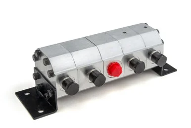 Rotary Flow Dividers 0.132 CID Per Section, .43-1.7 GPM Flow Range Per Section, 4 Section
