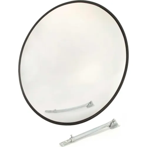 Round Acrylic Convex Mirror, Outdoor, 18" Dia., 160° Viewing Angle