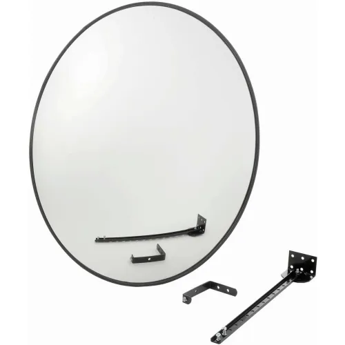 Round Acrylic Convex Mirror, Outdoor, 36" Dia., 160° Viewing Angle